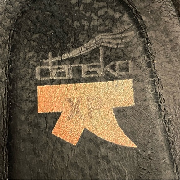 Dankso XP Professional Black Gold speckled Leather Clogs Shoes Womens Sz 39 - Picture 4 of 7